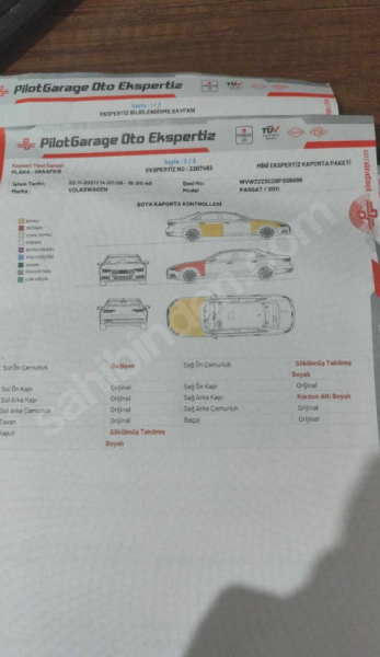 ACİL...PASSAT B7 TEK DEGİSEN 2.5 PARCA BOYA HARİCİ HATASİZ