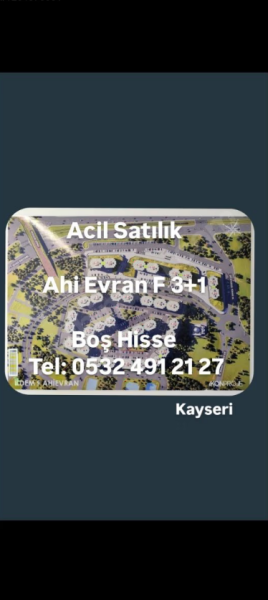 Ahi Evren F koop KAYSERİ