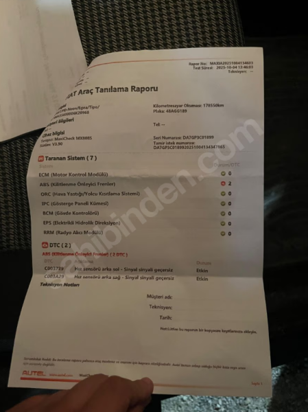 TERTEMİZ DÜŞÜK KM EKONOMİK AİLE ARACI