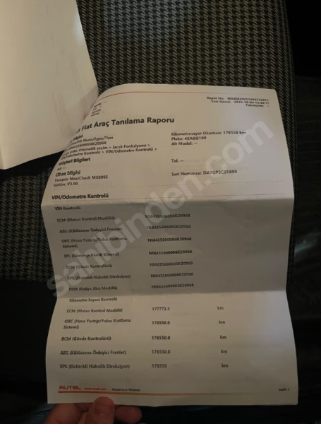 TERTEMİZ DÜŞÜK KM EKONOMİK AİLE ARACI