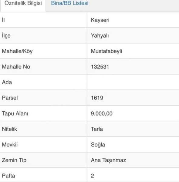 9000 m² ELMA BAHÇESİ ANAYOLA YAKIN ARA YOLA SIFIR