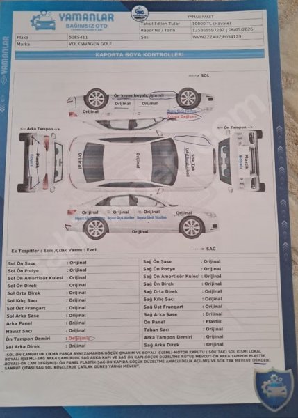 FIRSAT ARACI 2018 CAM TAVAN BAYRAM ŞEKERİ