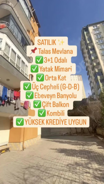 Kombili Orta Kat Güney Cepheli Fırsat Daire
