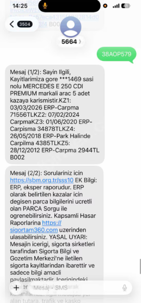 NADİR TEMİZLİKTE 2011 MODEL KOLDAN VİTES E250 CDI