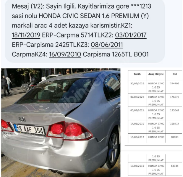 2010 OTOMATİK Honda / Masrafsız